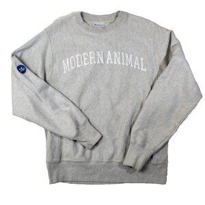 Champion Reverse Weave Sweatshirt Mens Small Gray Campus College Heavyweight